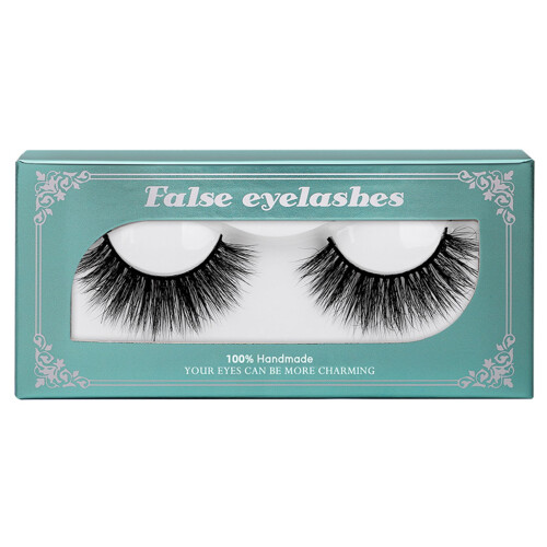 Pink False Eyelashes Natural 3D Wispy 1 Pair 1