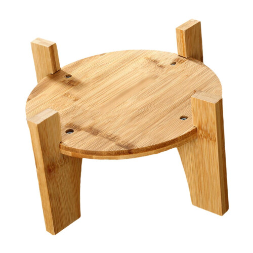 Wood Beverage Dispenser Holder 22 cm Diameter 2