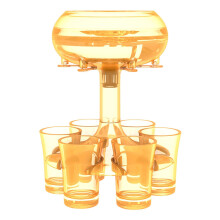 Shot Glass Dispenser Holder for Liquor Cocktails 6 Pack