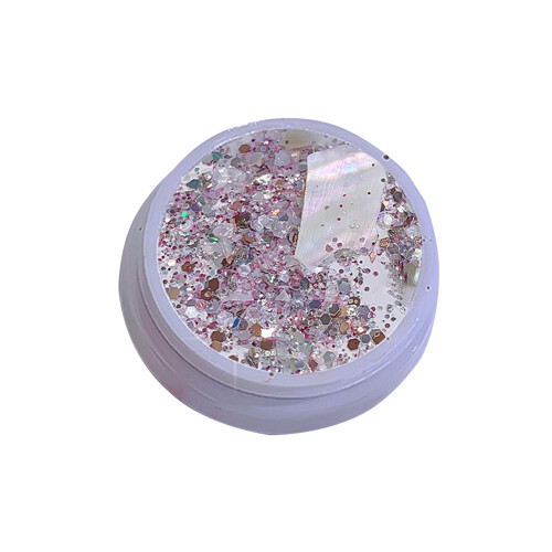 Pink nail art sequins irregular reflective 1 box 1