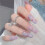 Pink nail art sequins irregular reflective 1 box 3