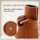 Bed Risers Adjustable Round 4 Pack 2 Inch Lift Brown 4