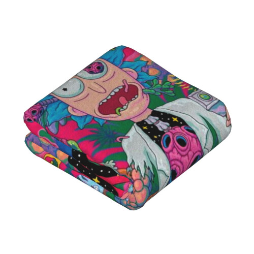 Rick and Morty Plush Throw Blanket 40" x 30" 1