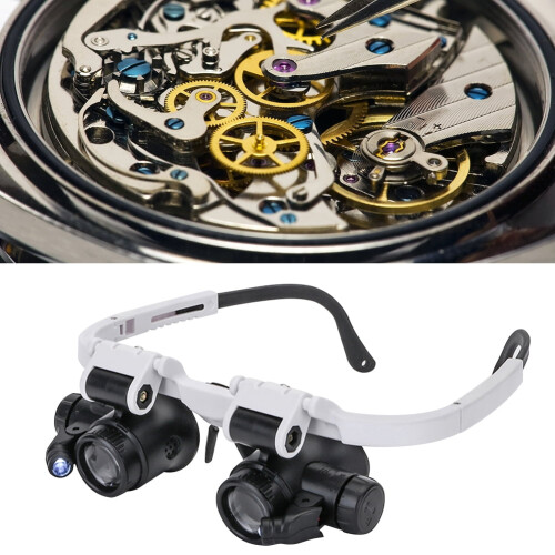 Telescopic Magnifier Glasses with LED Light 8X 15X 23X 2