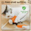 (blue) Interactive Rolling Cat Toy Ball, Self Rolling Dog Ball Interactive Cat Toys 5