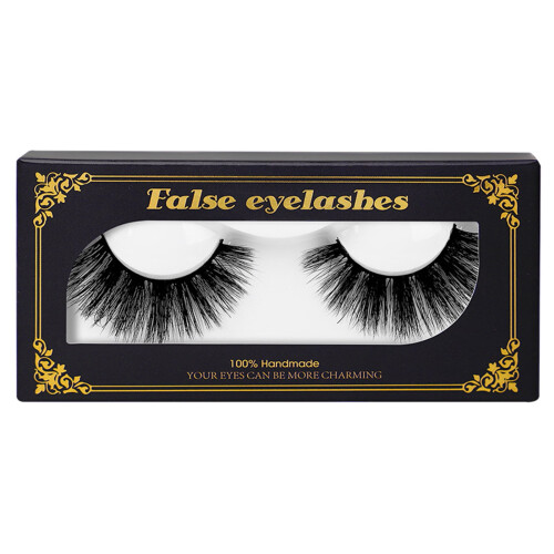 Pink False Eyelashes Natural 3D Wispy 1 Pair 1
