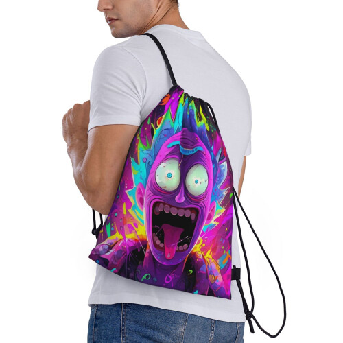 Rick and Morty Drawstring Bag Unisex Small 2