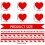 Valentine's Day red heart paper decorations 24 pcs 2