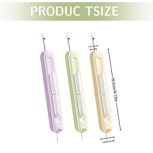 Needle threader manual sewing aid 2-in-1 2