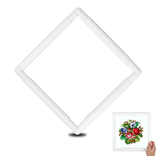 Plastic embroidery hoop square reusable 4-inch 2