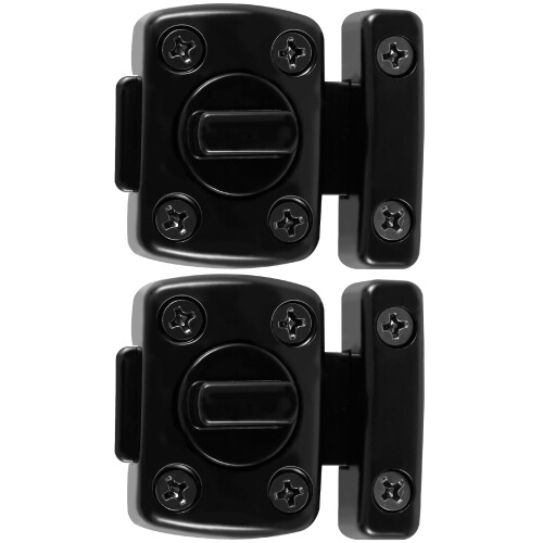 Rotary Bolt Latch Zinc Alloy 2 pcs 180 Switch 1
