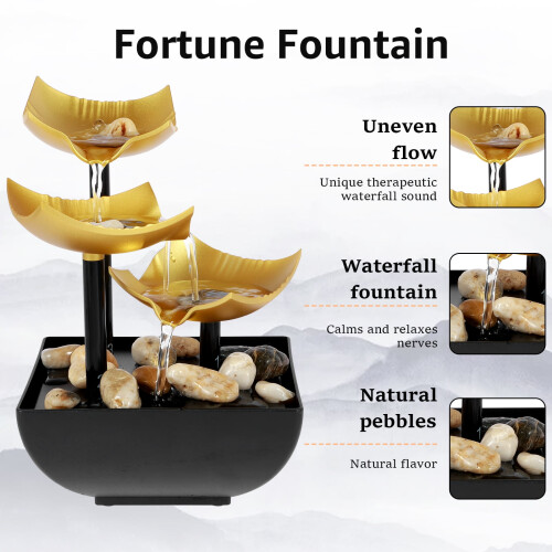 Tabletop Fountain Decor Indoor USB Powered 1