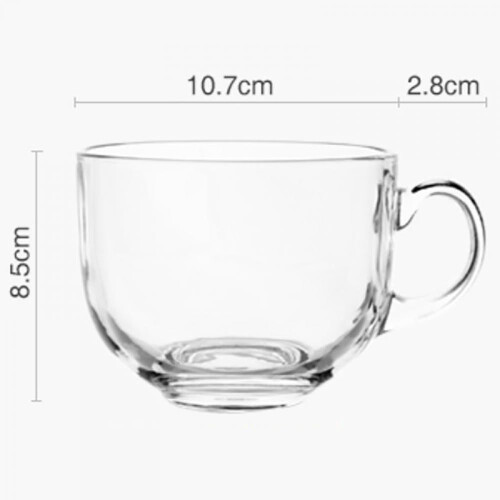 Glass soup bowl with handle 350ml 2