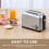 Silicone Toaster Cover for 2-Slice Toaster Gray 2 Pack 6