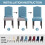 LNKOO dining chair slipcovers stretch fit 2 pack 5