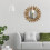 Round Wood Sunburst Mirror Wall Decor 12-inch 3