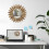 Round Wood Sunburst Mirror Wall Decor 12-inch 4
