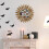 Round Wood Sunburst Mirror Wall Decor 12-inch 5