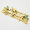 Christmas ornaments gold leaf electroplated plastic 12 pcs 4