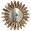 Round Wood Sunburst Mirror Wall Decor 12-inch 8