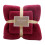 Wine Stripe Bath Towel Set Soft Absorbent 2 Piece 2