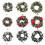 Christmas wreath with LED lights battery powered 2