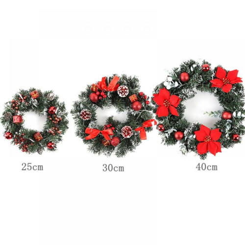 Christmas wreath with LED lights battery powered 2