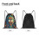 Rick and Morty Drawstring Bag Unisex Small 5