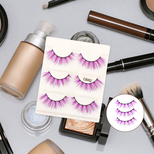 PeggyDoll 3D false eyelashes multi-color 3 pairs 1