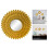 European style round wall mirror gold flower shape 5