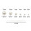 Pearl Beads White Round Acrylic 1248 pcs 3-10mm 4