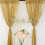 Pink sequin curtain solid color 2-panel set 4