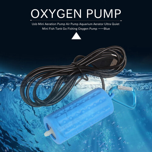 USB Mini Aeration Pump for Aquarium – Ultra Quiet, Blue 1