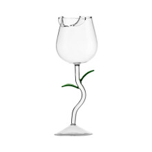 Rose Red Wine Glass Tall High-End Cup