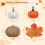 Artificial Pumpkins and Maple Leaves Fall Decor Set 122 pcs 6