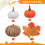 Artificial Pumpkins and Maple Leaves Fall Decor Set 122 pcs 7