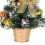 Mini Christmas tree with LED lights 17.7 inch gold 4