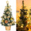 Mini Christmas tree with LED lights 17.7 inch gold 5