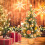 Mini Christmas tree with LED lights 17.7 inch gold 7