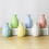 Solid Color Pottery Flower Vase for Home Office Desktop 4