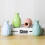 Solid Color Pottery Flower Vase for Home Office Desktop 6