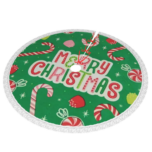 Christmas Tree Skirt 48 Inch Rustic Holiday Decor 1