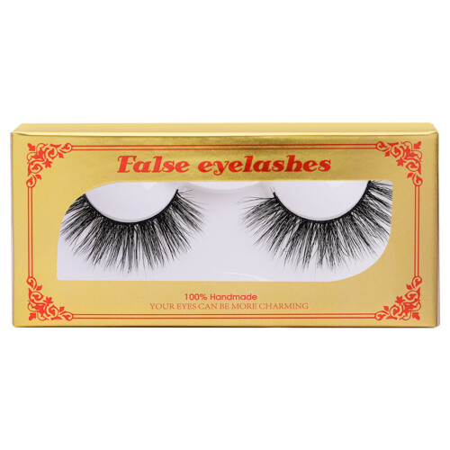 Pink False Eyelashes Natural 3D Wispy Fluffy 1 Pair 1