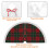 Christmas tree skirt plaid 48 inch 6