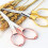 LOVEVER Metallic Stainless Steel Scissors Portable Foldable 5
