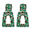 Women's rhinestone geometric dangle stud earrings 5