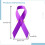 Purple Awareness Ribbon Pins Lapel 100PCS 4