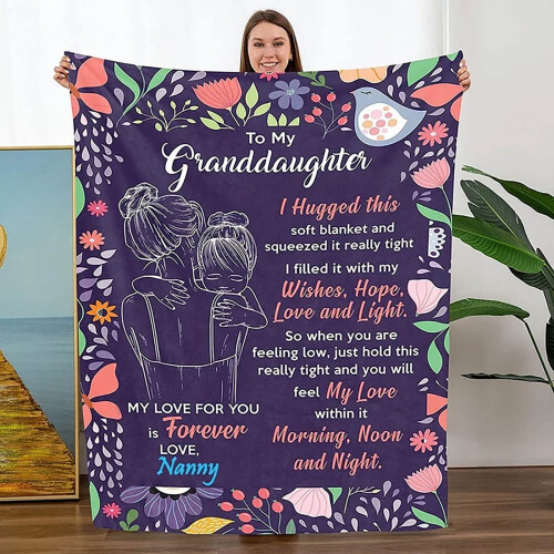Purple plush twin throw blanket 70x100 cm 1