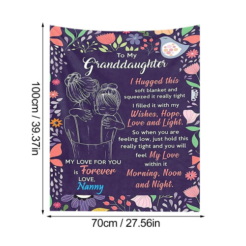 Purple plush twin throw blanket 70x100 cm 2