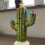 Prelit Cactus Christmas Tree Resin Ceramic 6.7 Inch 2